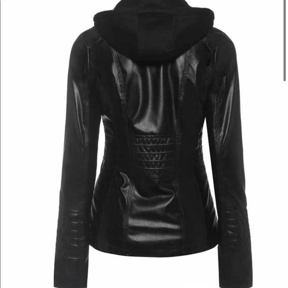 SHEIN’s Women’s leather motorcycle black jacket - Picture 7 of 13